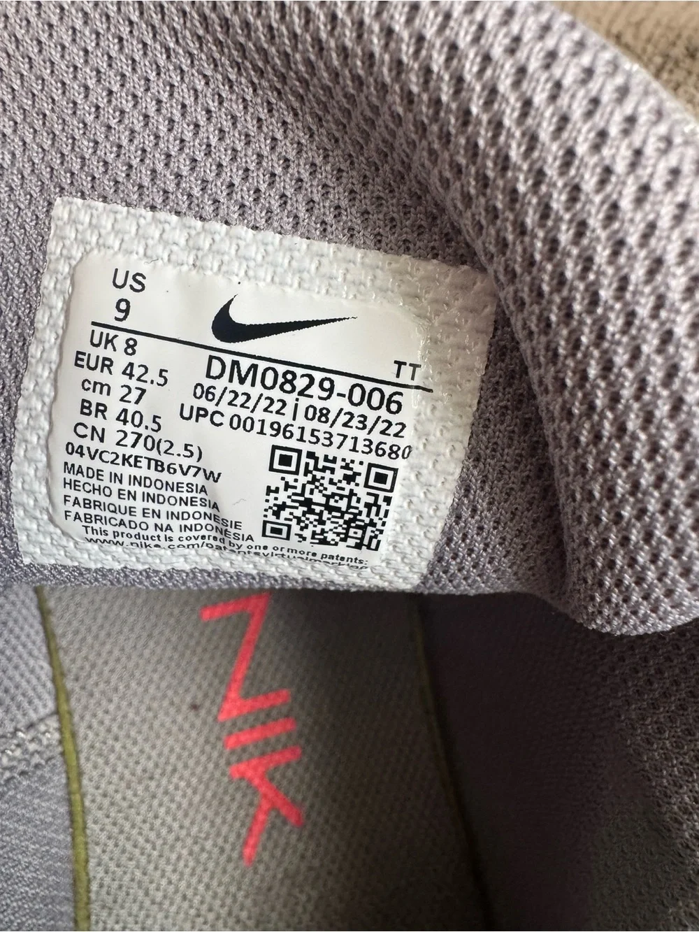 Nike Air Sneakers with Red Swoosh